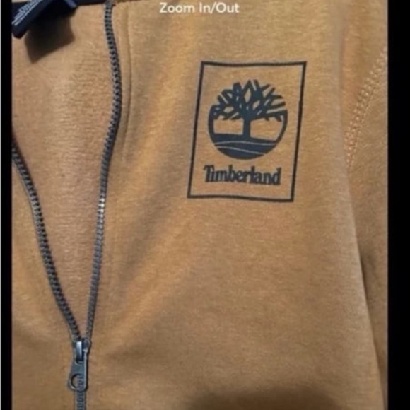Boys Timberland Tan Full-Zip Hoodie - Picture 3 of 5
